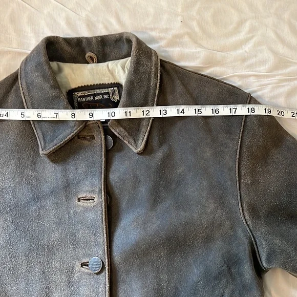 Vintage Medium Leather Jacket, brown oiled leather, Panther Noir - Picture 10 of 10